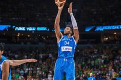 字母哥欧洲杯连续11场得分25+ 距历史第一仅差9场